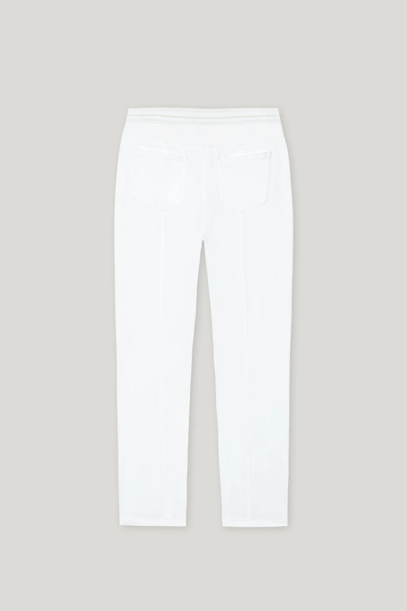 High-Stretch Skinny Denim in Bleached White