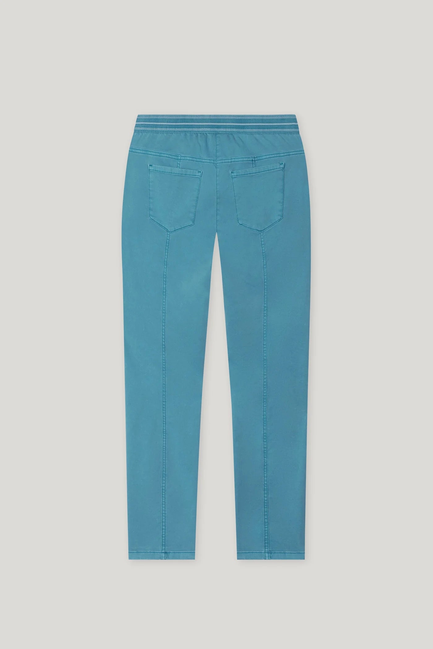 High-Stretch Skinny Denim in Turquoise