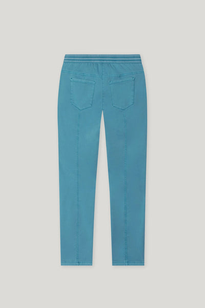 High-Stretch Skinny Denim in Turquoise