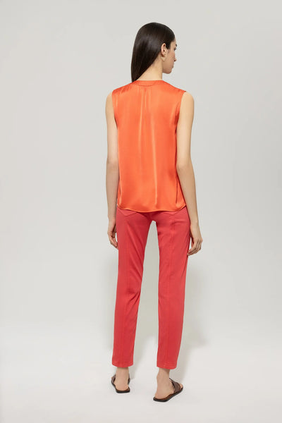 High-Stretch Skinny Denim in Red
