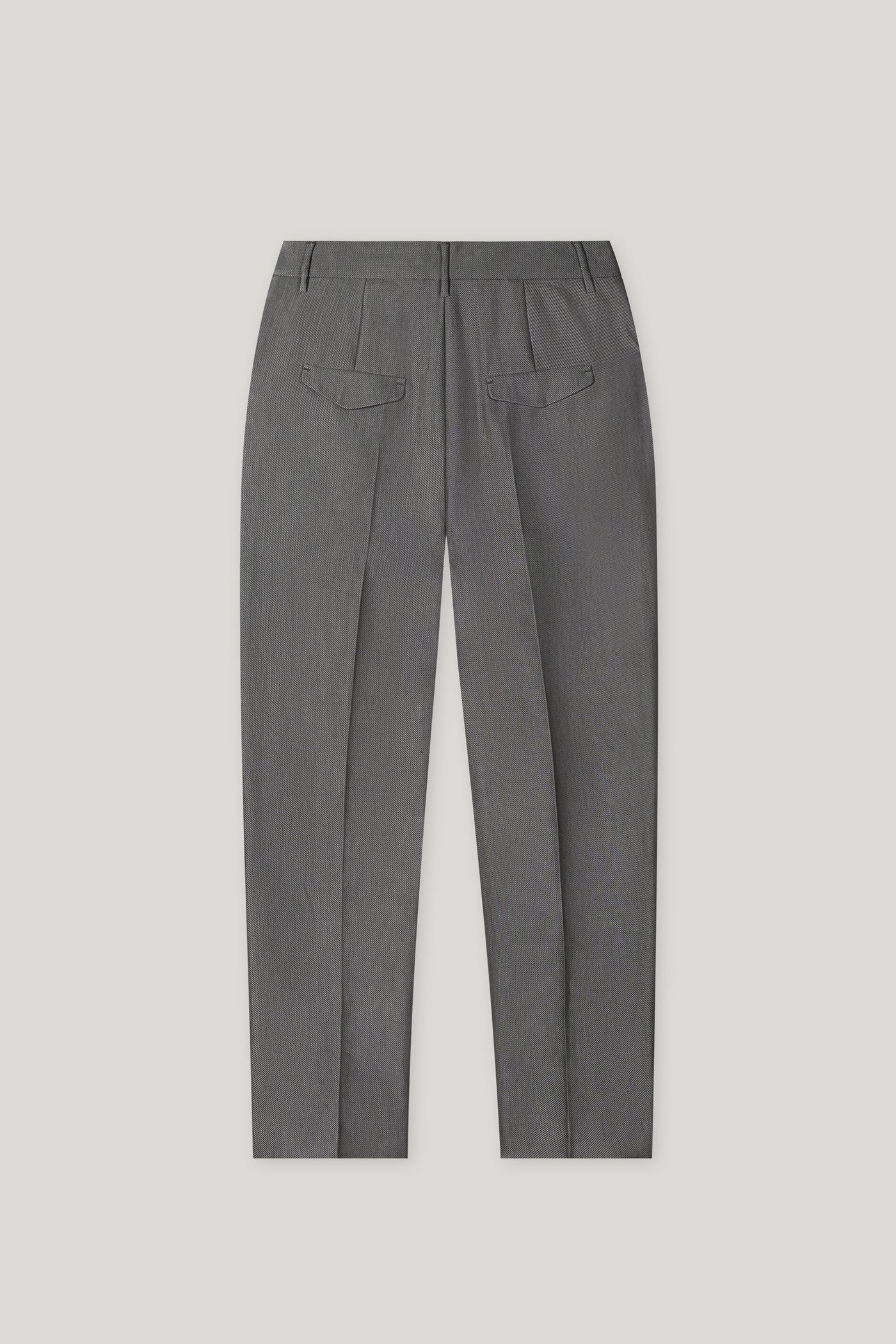 Gabardine Slim Tailored Pants in Cool Gray