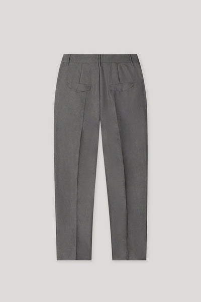 Gabardine Slim Tailored Pants in Cool Gray