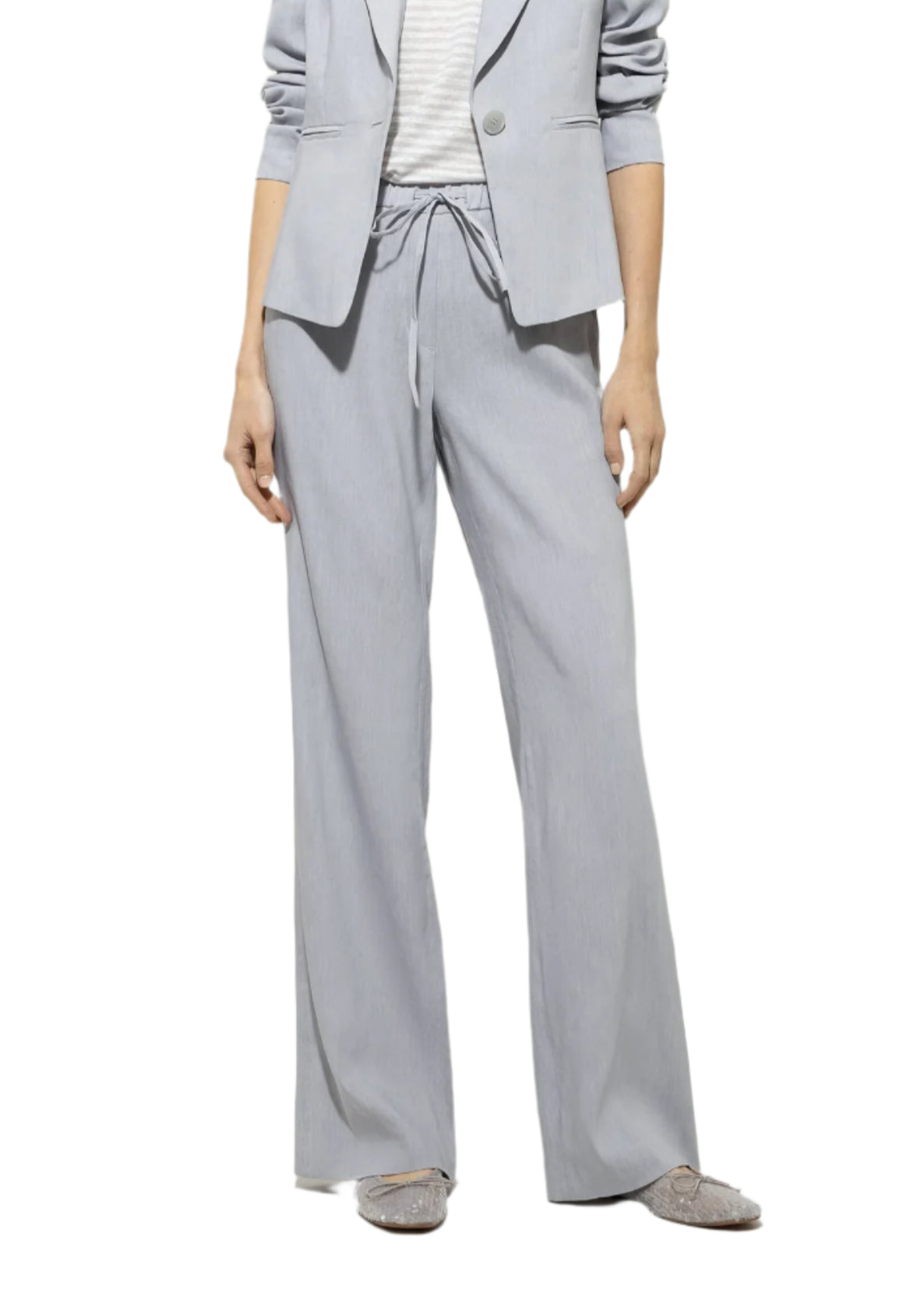 Silver Gray Pants in linen blend