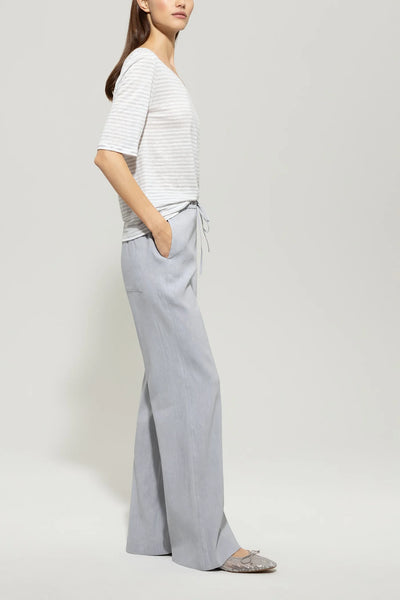 Silver Gray Pants in linen blend