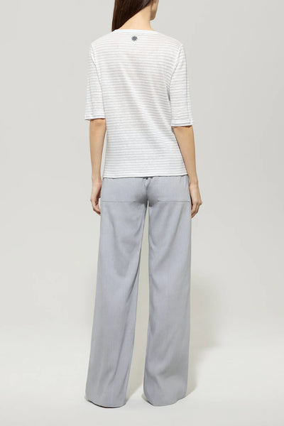 Silver Gray Pants in linen blend