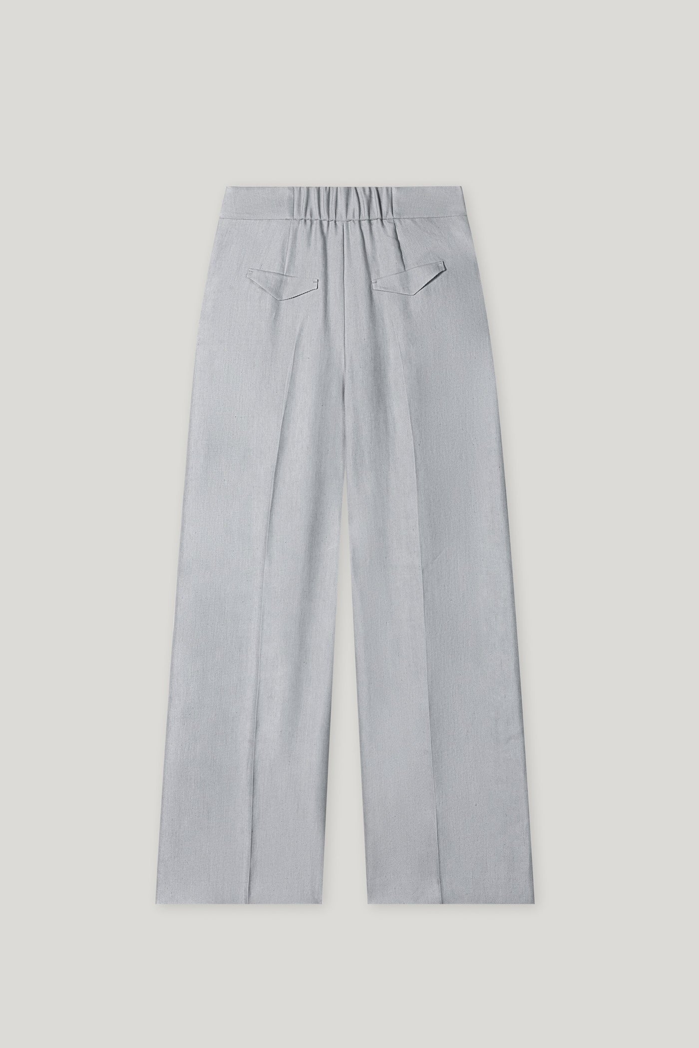 Next Gabardine-Wideleg-Pants in Silver Gray