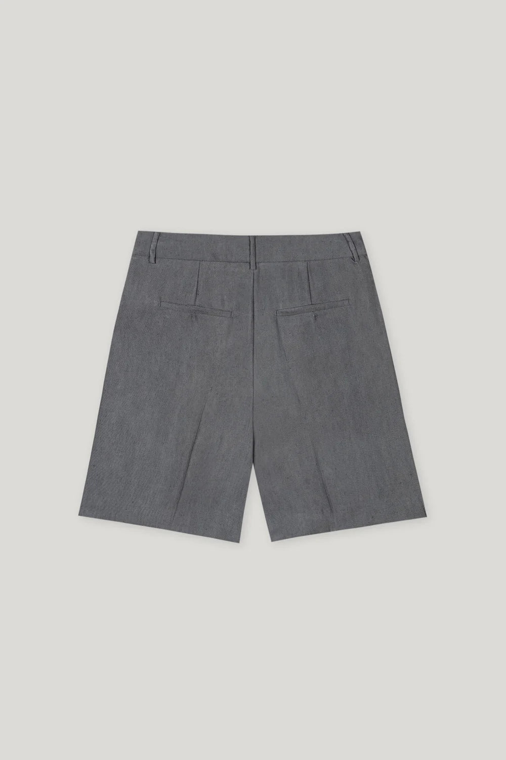 Gabardine Bermuda Shorts in Cool Gray