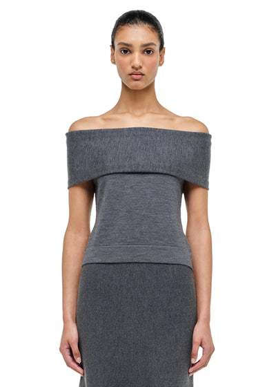 Callahan Wool Off Shoulder Top