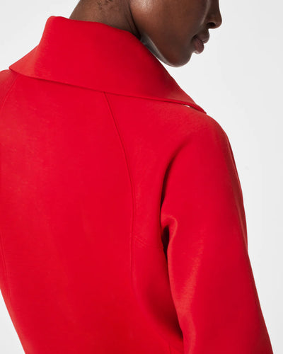 Air Essentials Half Zip in Spanx Red