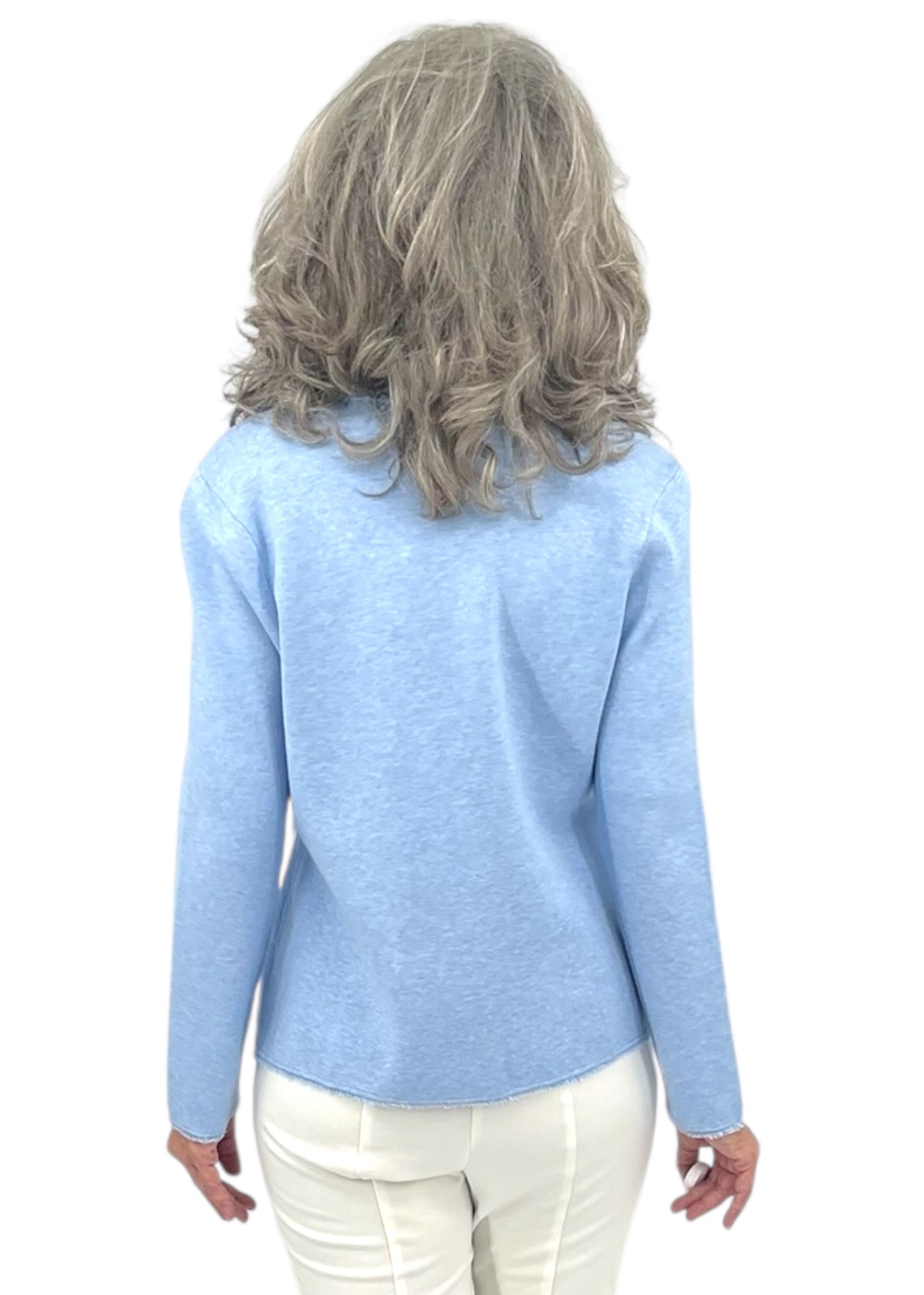Fringe Jacket in Sky