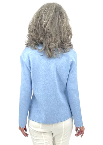 Fringe Jacket in Sky