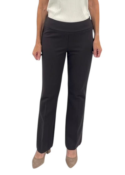 Flare Leg Pant in Dark Brown