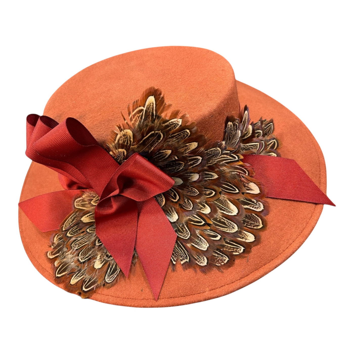 Rust Felt Sailor Hat