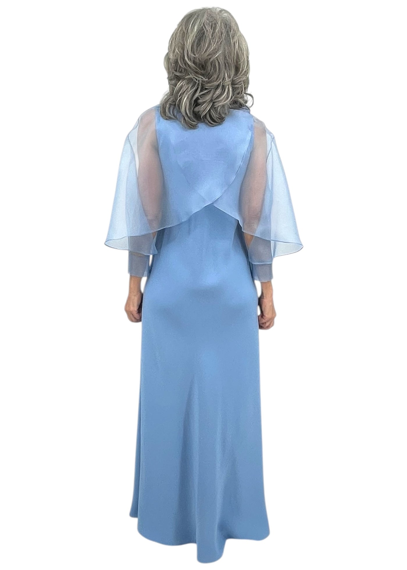 periwinkle silk dress Lady Black Tie - Novalee Gown - Periwinkle - Hot Stone Dress With Lace Up Back