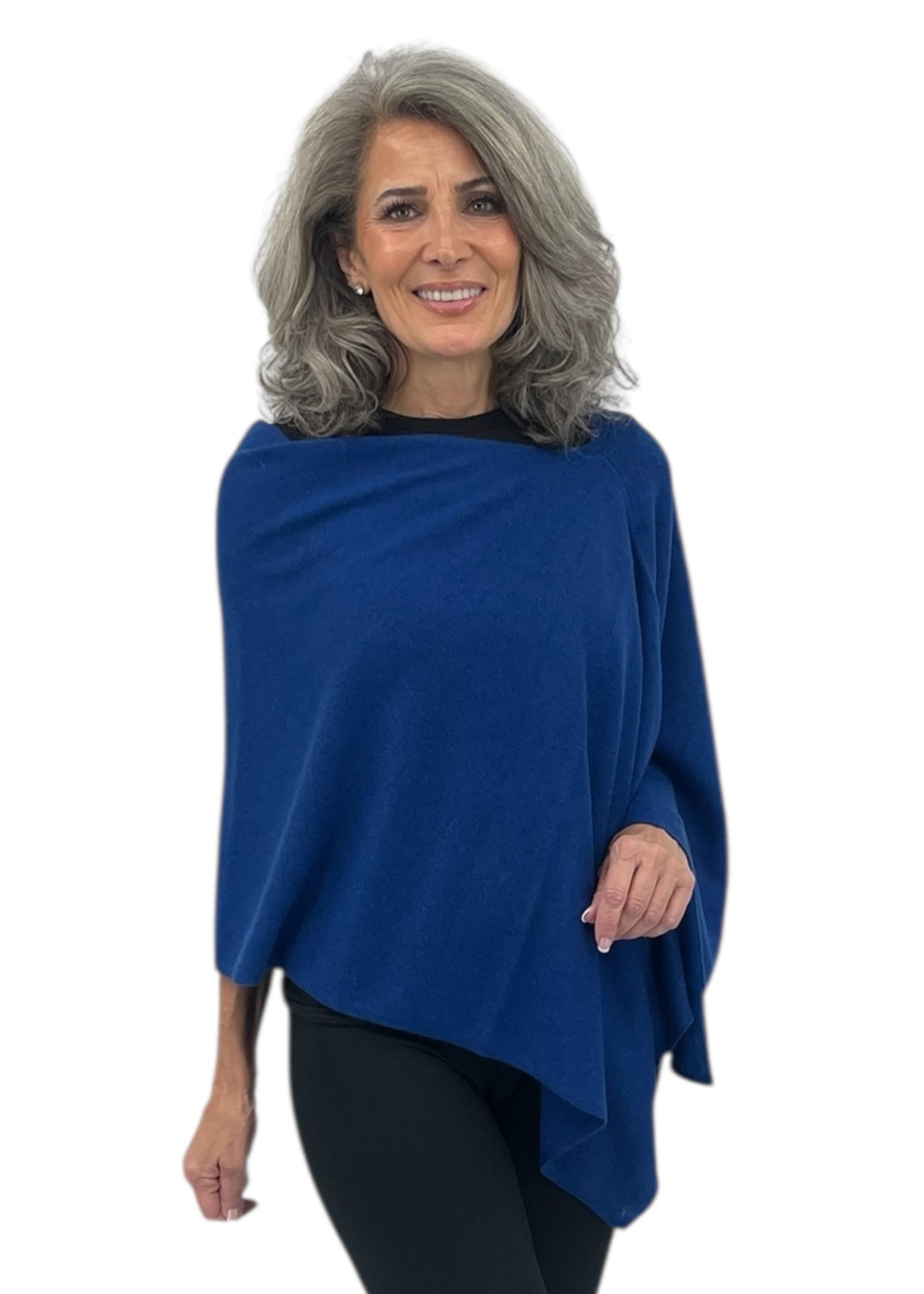 Cashmere Topper in Midnight Blue
