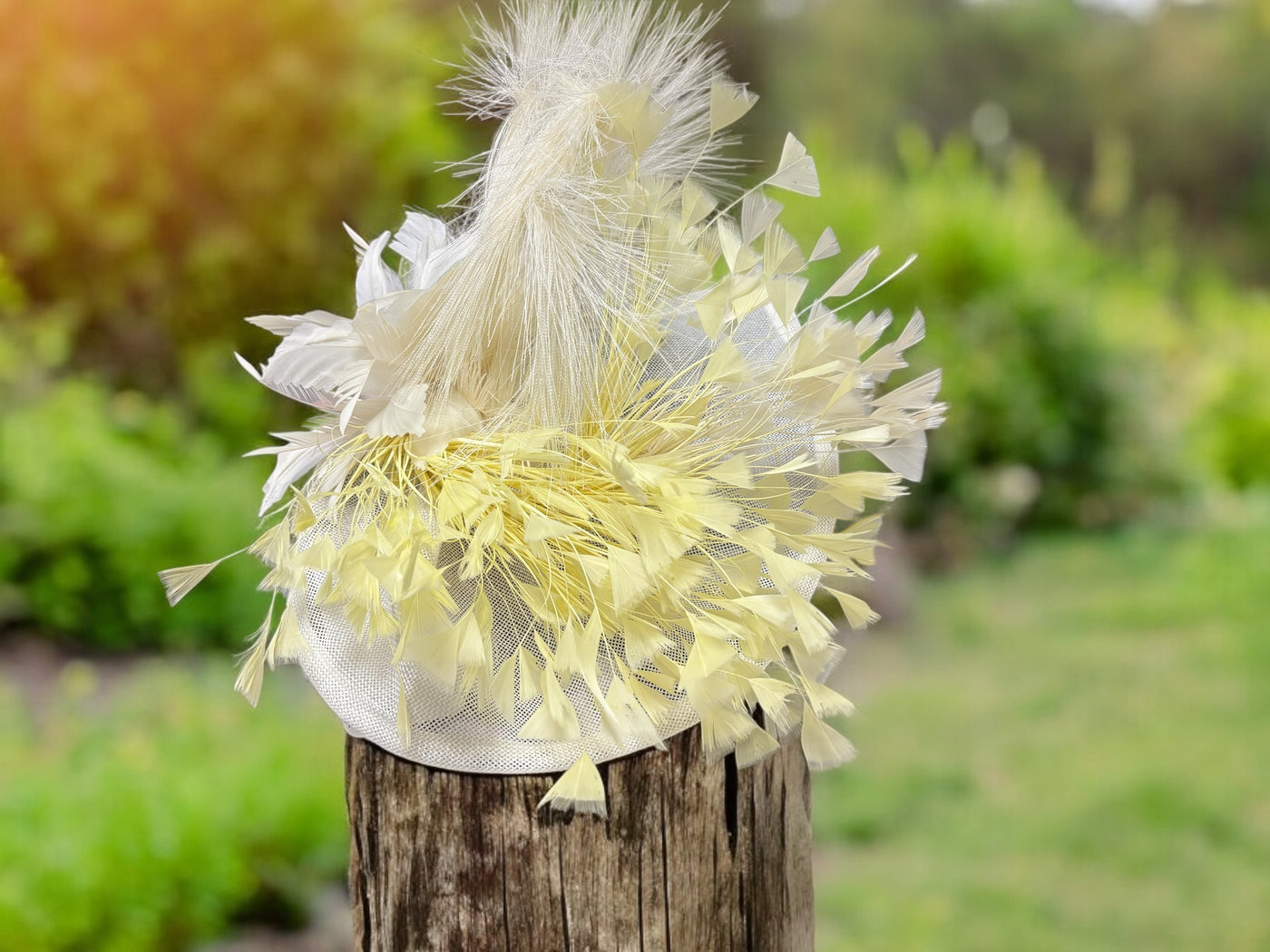 Butter Yellow Fascinator
