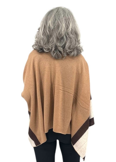 Cashmere Scarf in Latte Combo