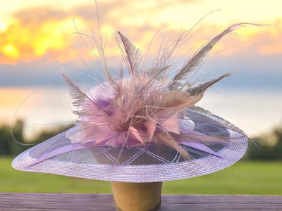 Light Lavender Straw Hat