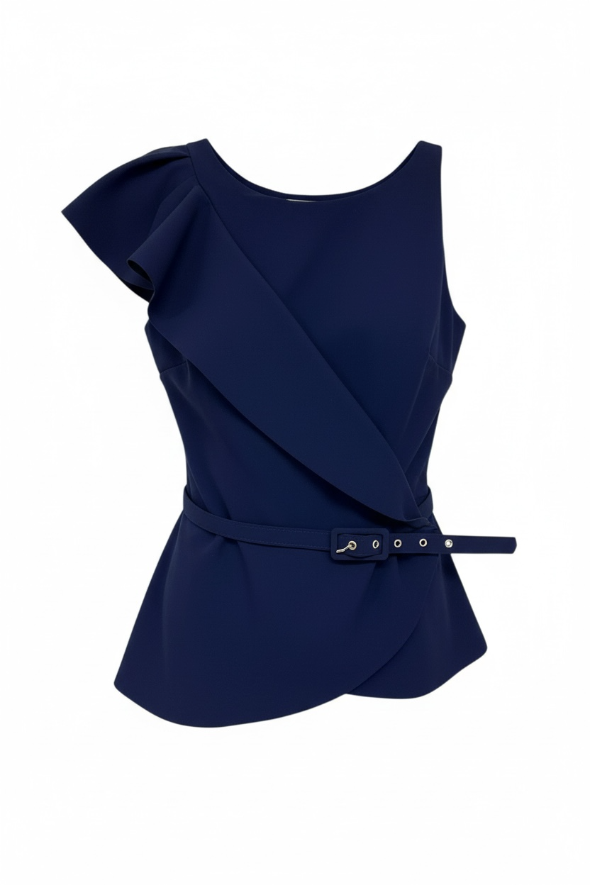 Seema Blouse in Blu Notte