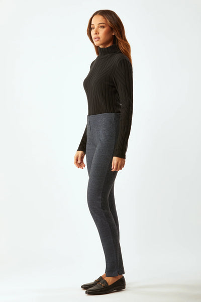 Traveling Rib Mock Neck - Black