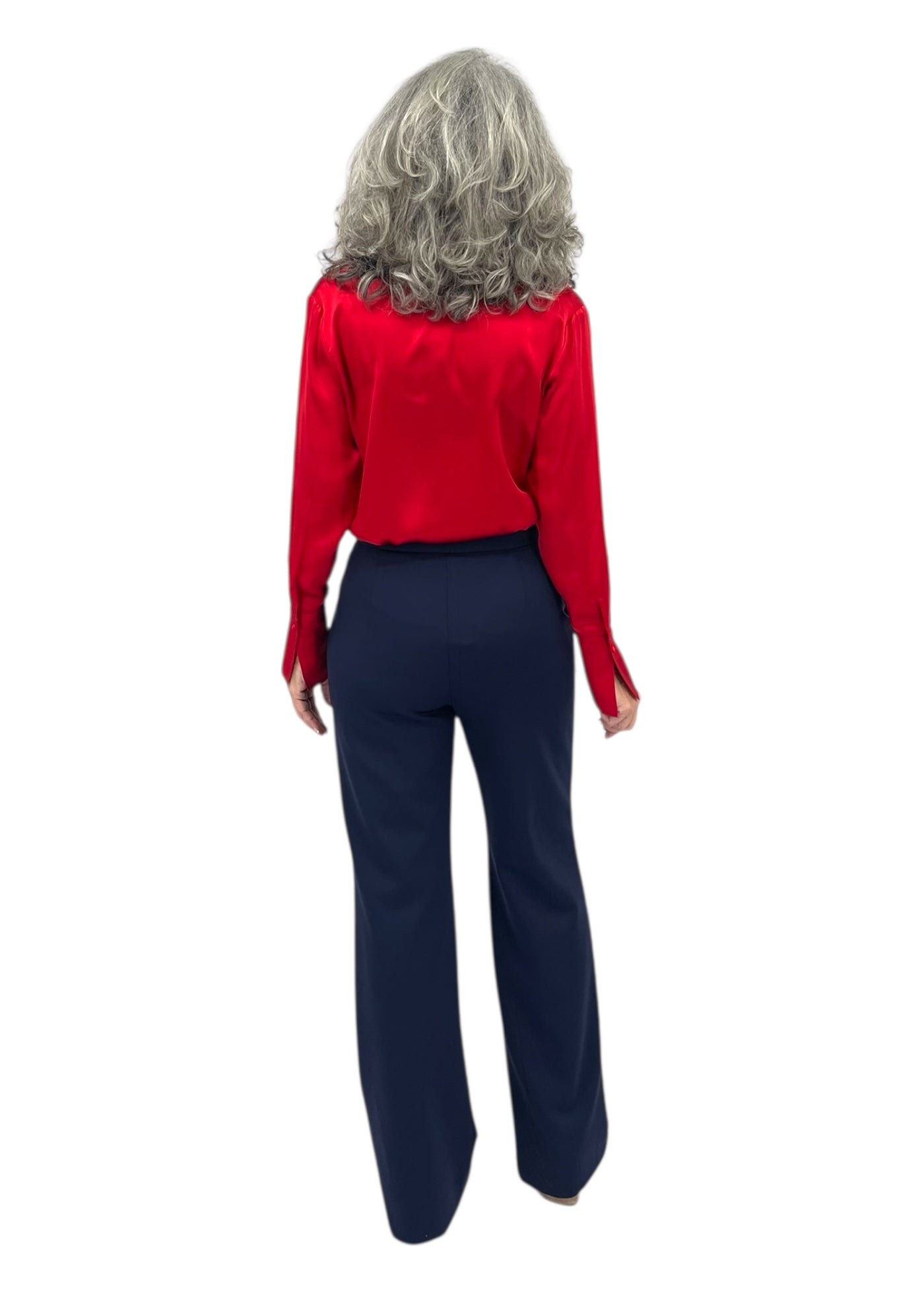 Daria French Cuff Blouse in Toreador