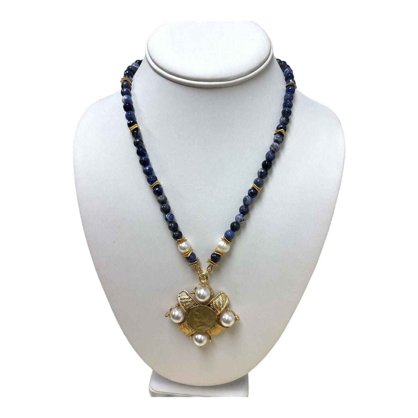 Maltese Frank Lapis Necklace