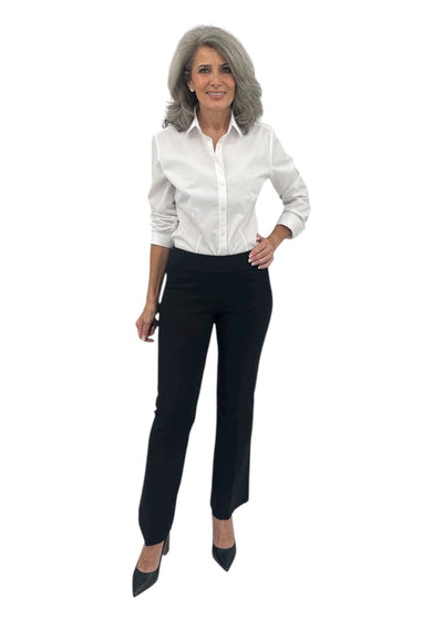 Flare Leg Pant in Black