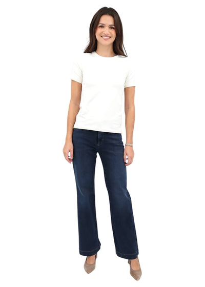 Maine Wide Leg Paint in Used Dark Blue