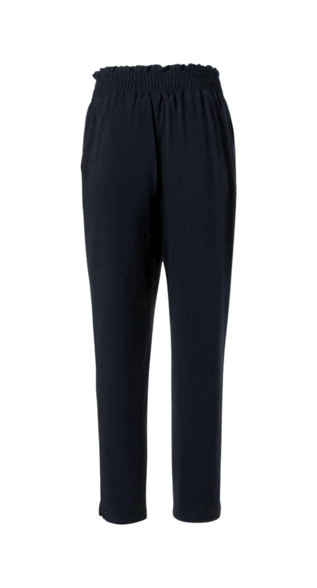 Jogger with Paper Bag Waistband in Black