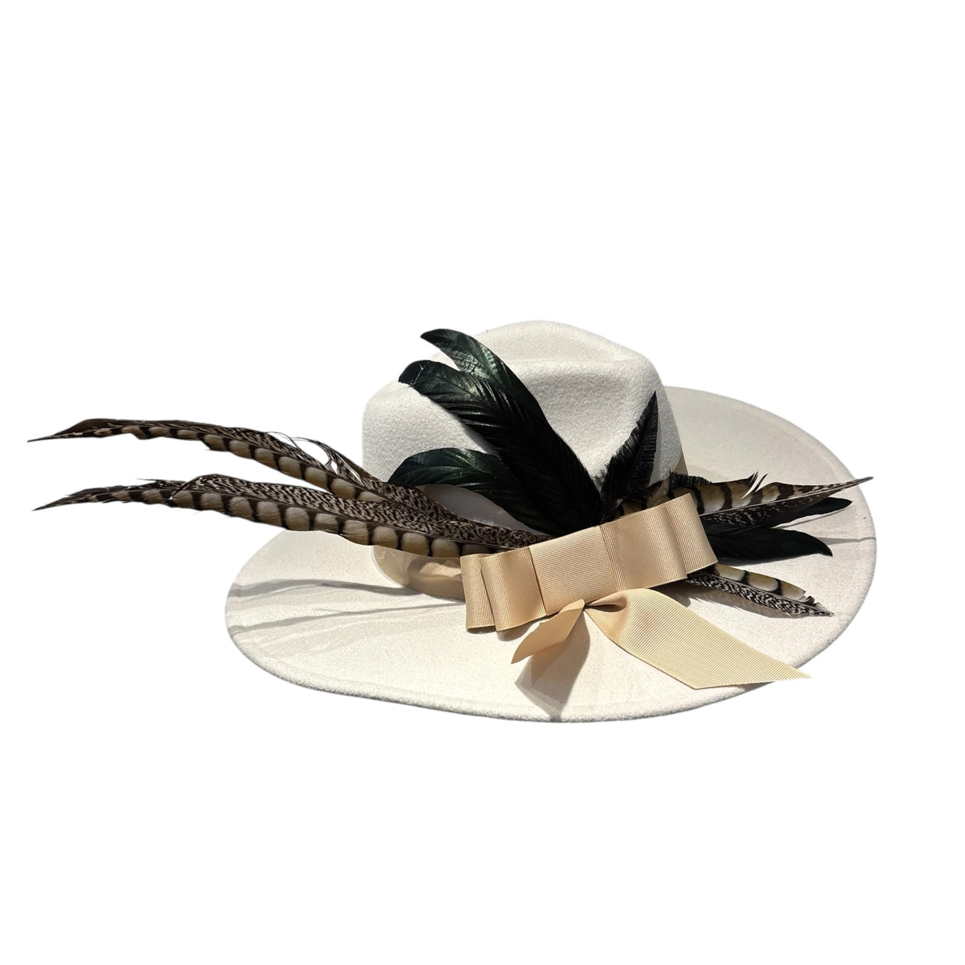 Off White Felt Fedora