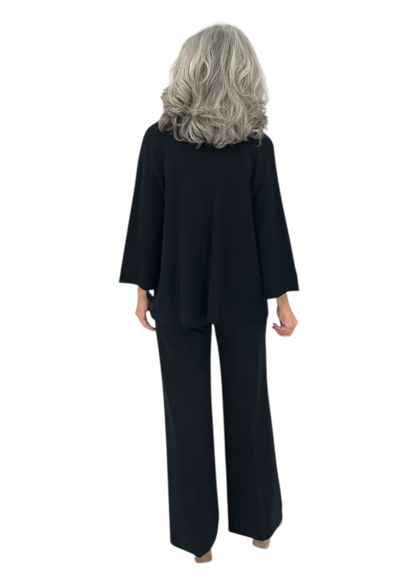 3/4 Sleeve Jacket in Black