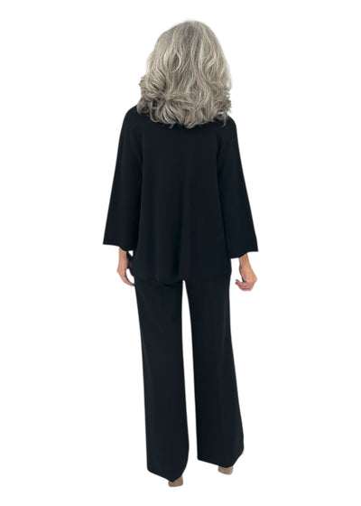 3/4 Sleeve Jacket in Black