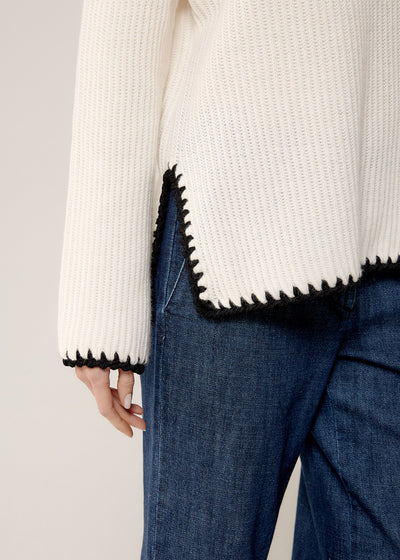 Oversized Hand Embroidered Sweater