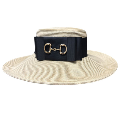 Large Brim Sun hat with a Snaffle Bit