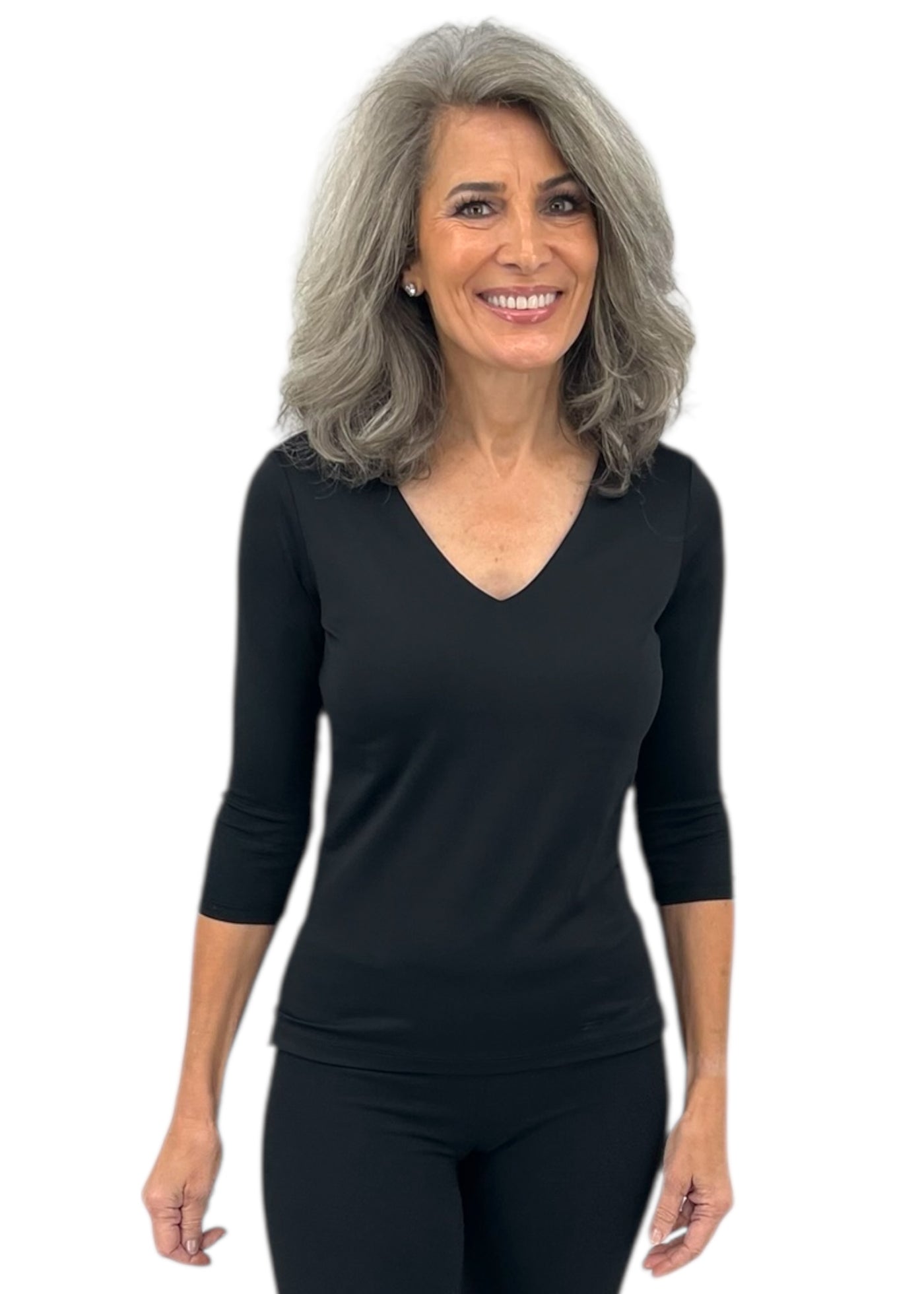 The 3/4 Sleeve V-Neck