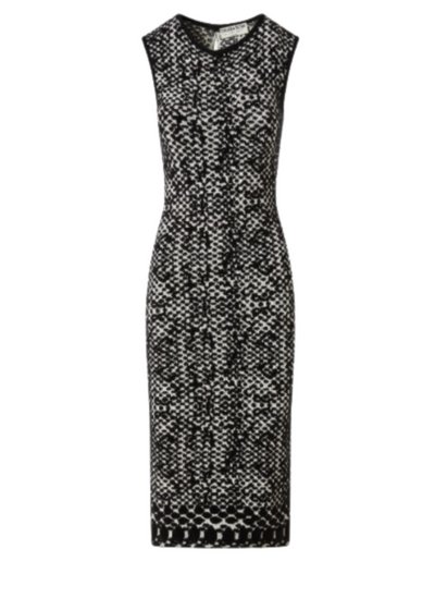 Avado Salt Midi Dress in Black/White