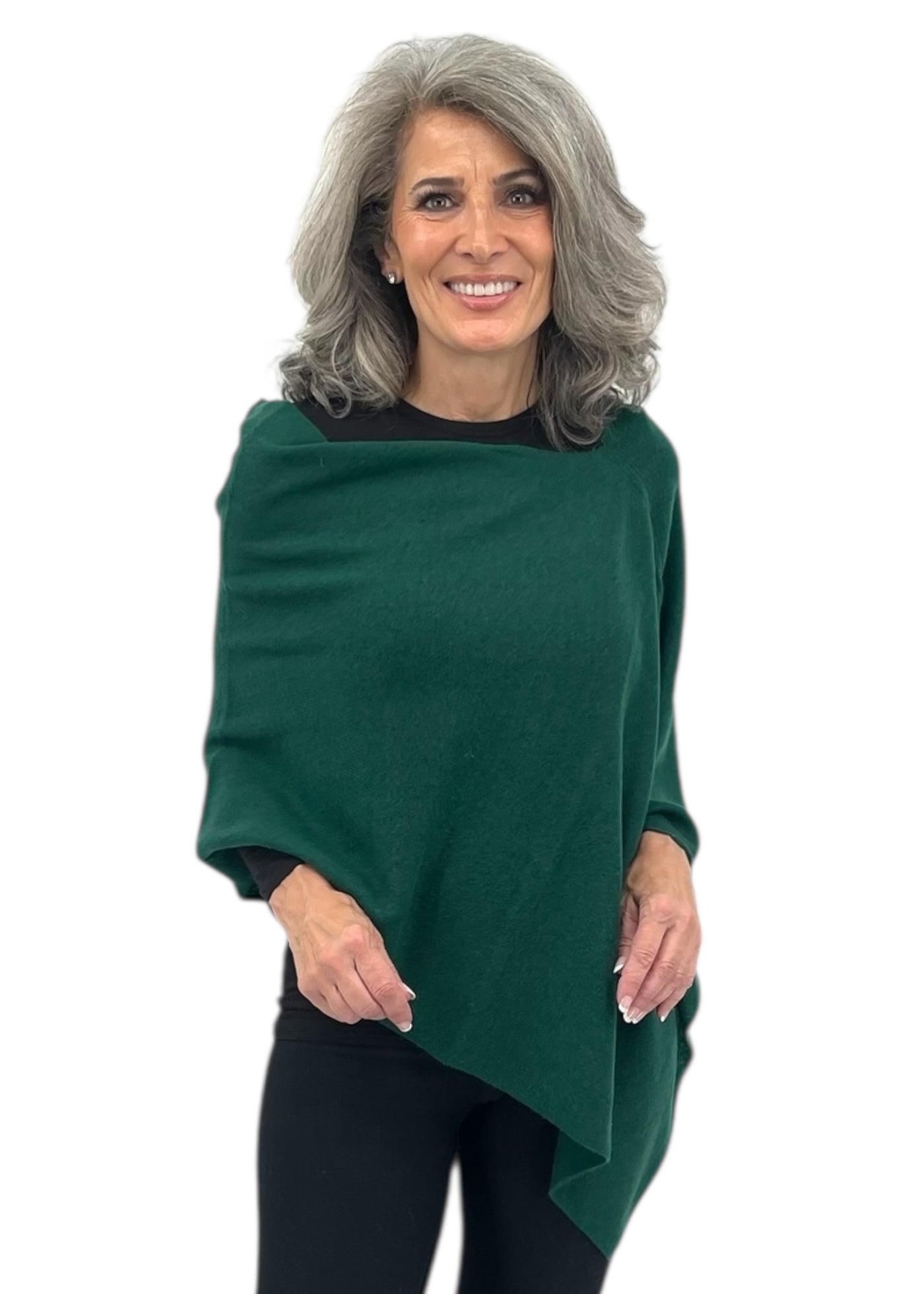 Cashmere Topper in Emerald