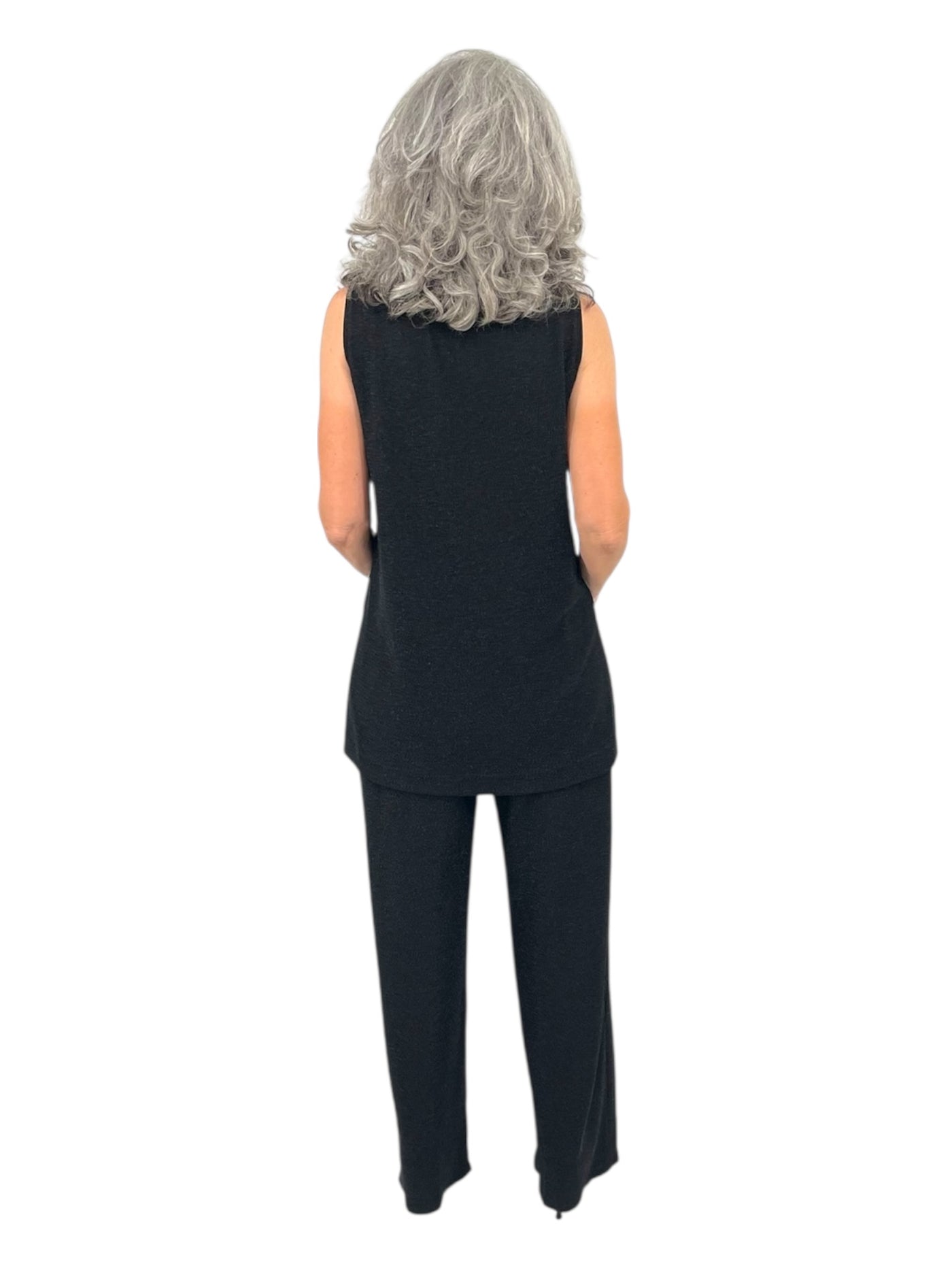 Fantasia Elastic Waist Pant in Black