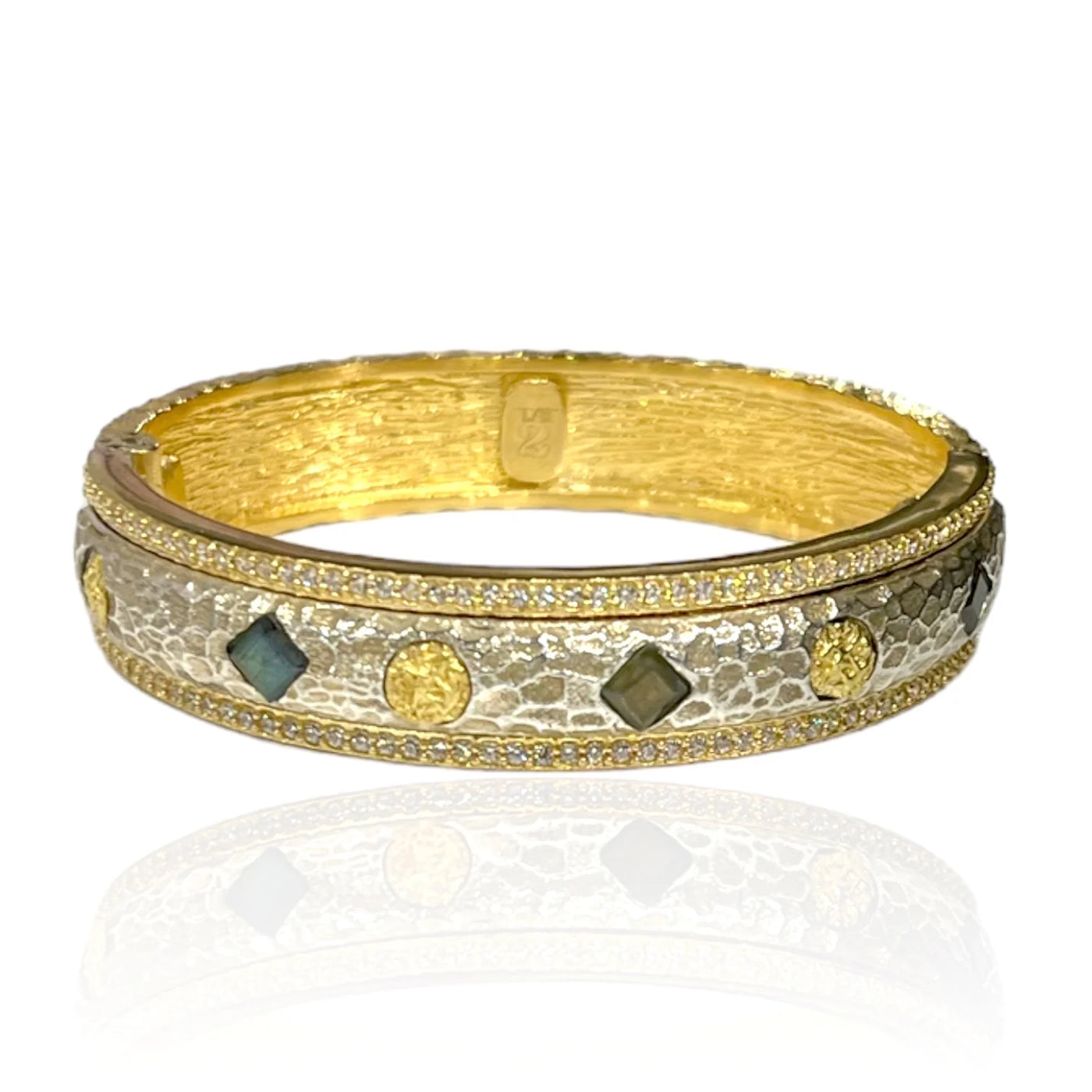 Gold Mota Oval Coin Bangle
