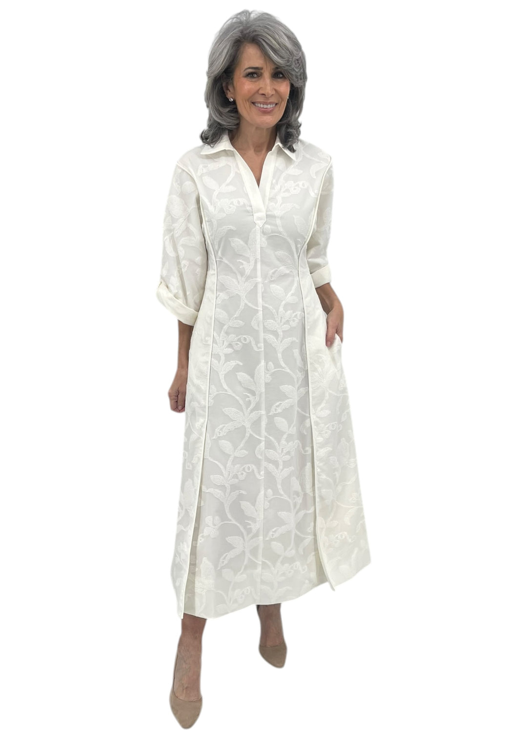 white jacquard midi dress The White Sweetheart Neck Jacquard Midi Dress & Reviews - White - Dresses