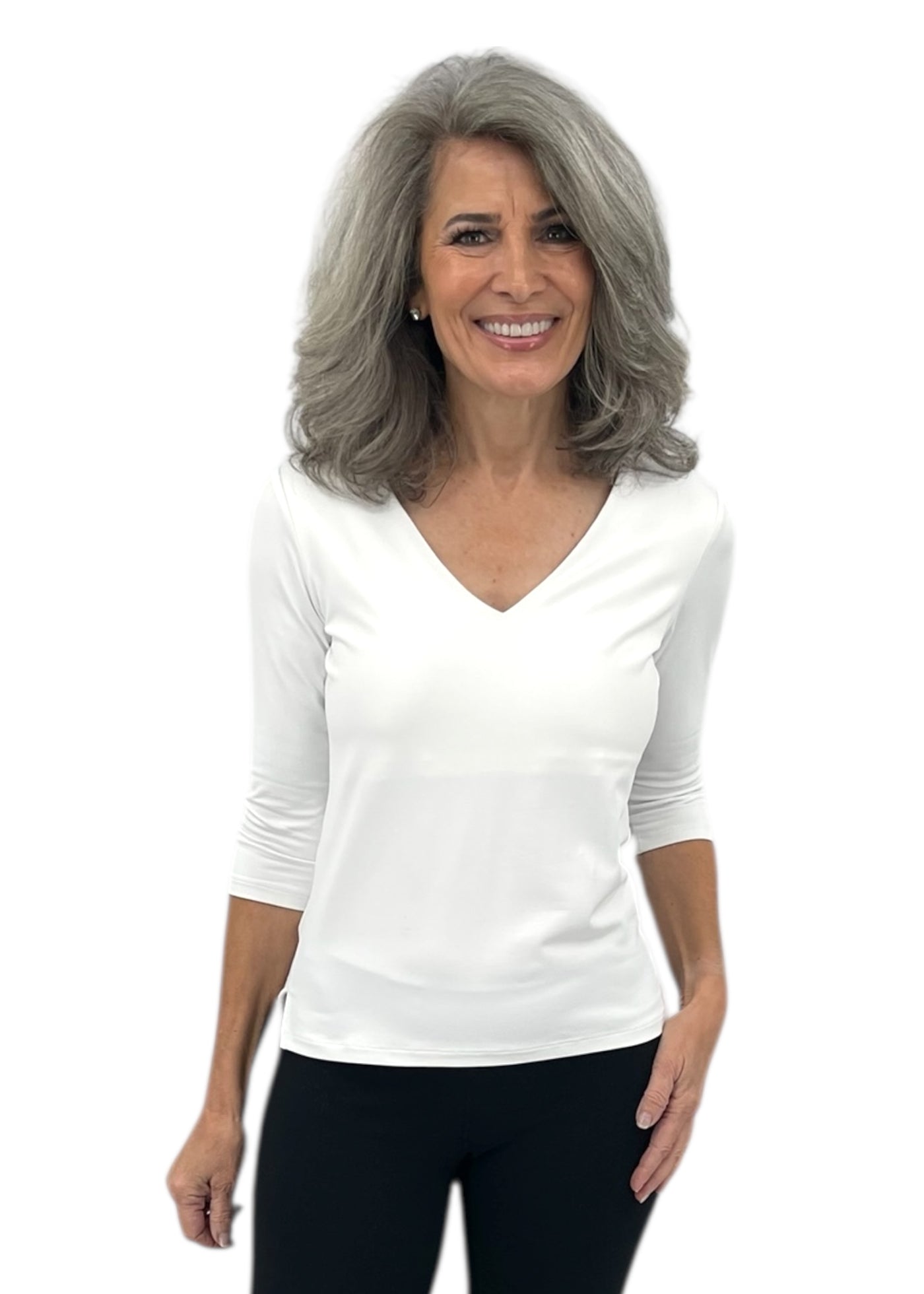 The 3/4 Sleeve V-Neck