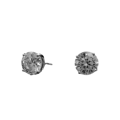 2 Carat CZ Studs in Silver