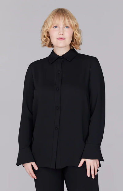 Button Down Blouse Black