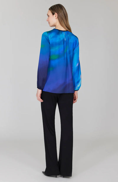 Mountainscape Gather Neck Blouse