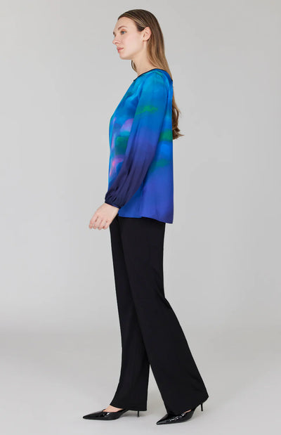 Mountainscape Gather Neck Blouse