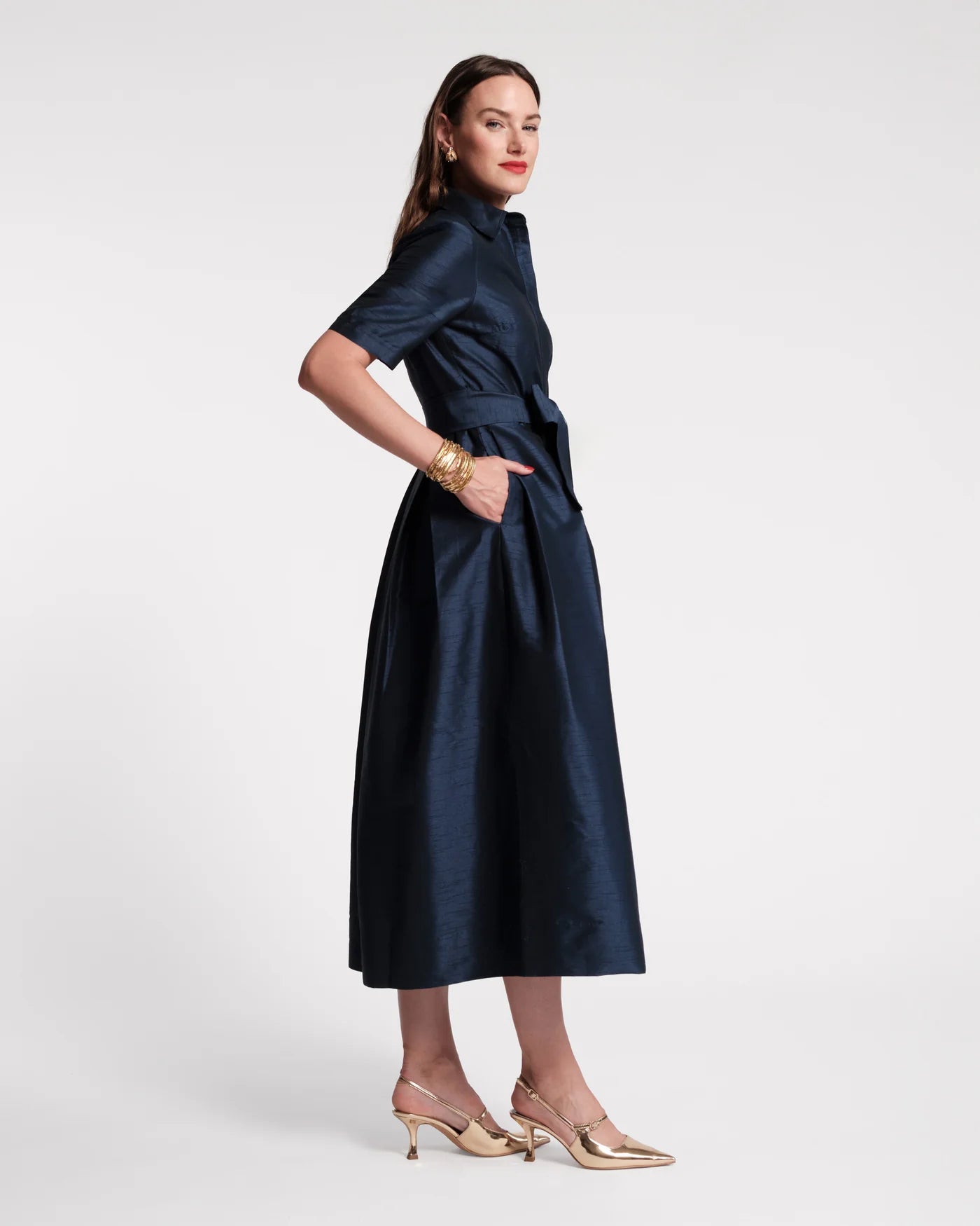 Bella Maxi Dress in Navy
