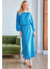 Bleeker Contour Leaves Midi Dress
