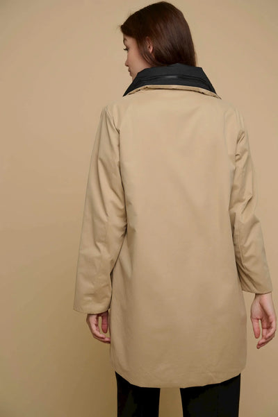 Brazil Reversible Coat - Sand And Black
