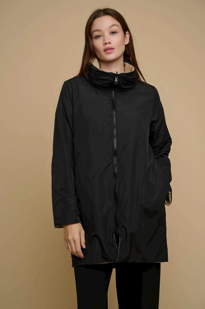 Brazil Reversible Coat - Sand And Black
