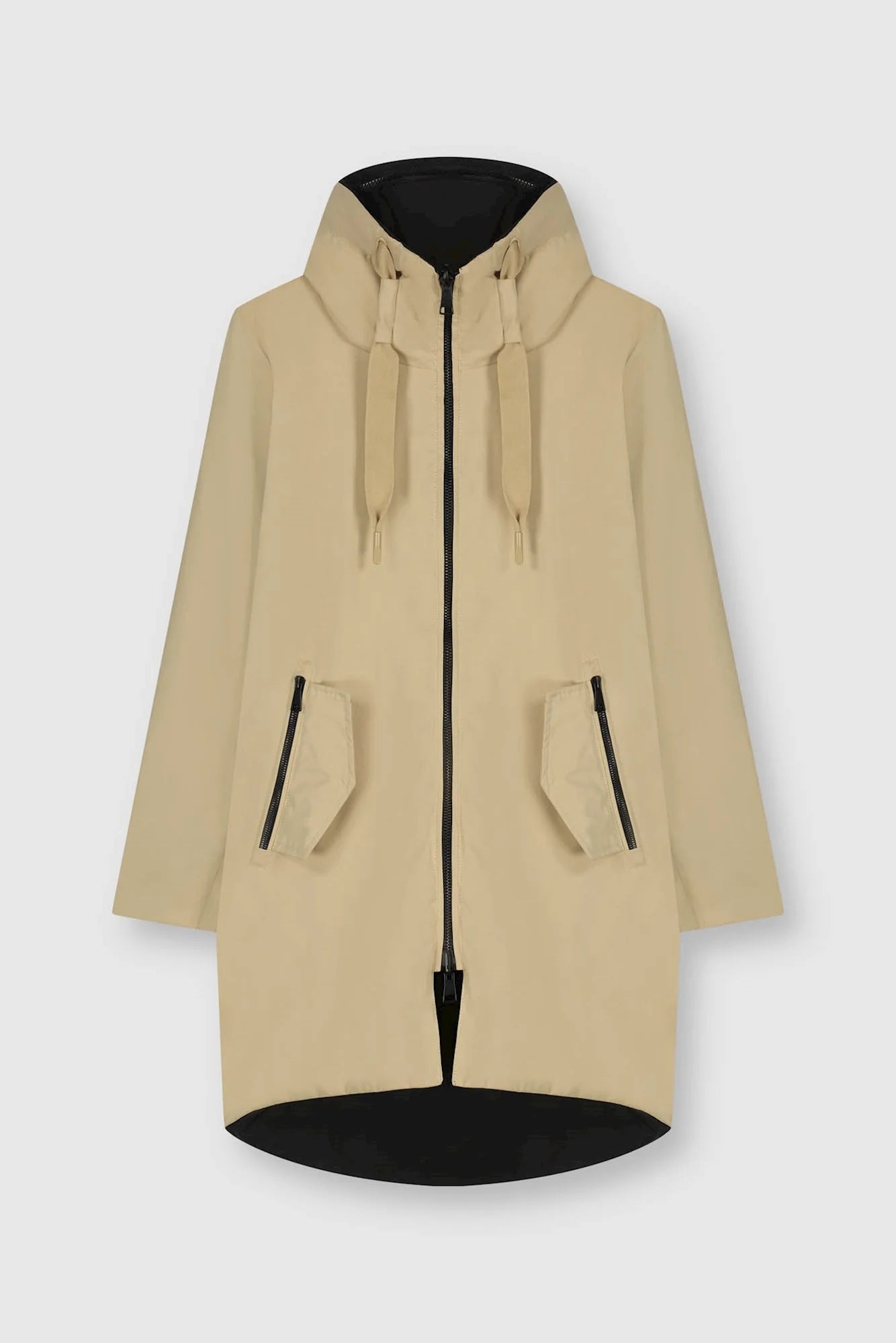 Brazil Reversible Coat - Sand And Black
